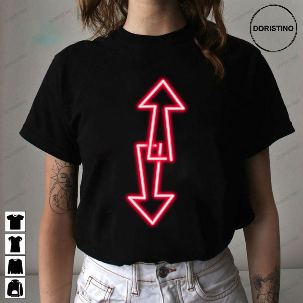Red Neon Arrow Lookism Park Symbol Awesome Shirts